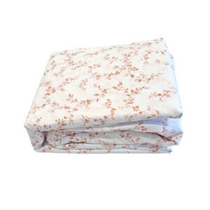 LAURA ASHLEY Queen Sheet Set Walled Garden Sara's Sprig 4-Piece PINK NWOT